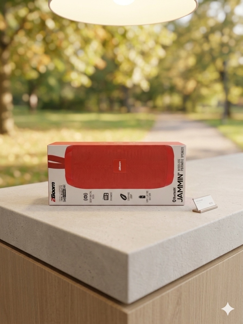 Jammin Portable Bluetooth Speaker - Vibrant Red